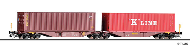 010-18070 - TT - Containertragwagen Sggmrss, Touax, Ep. VI